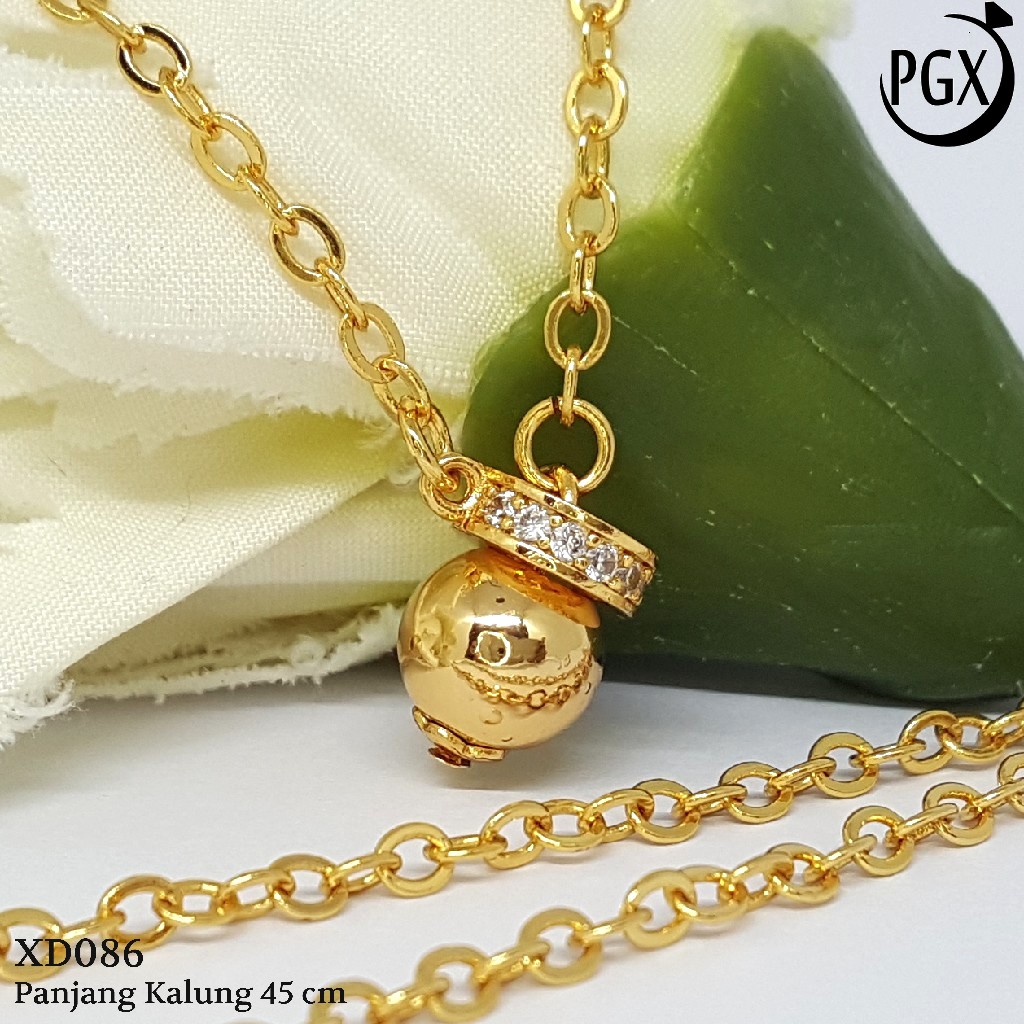 PGX Kalung Wanita Xuping Perhiasan Lapis Emas Aksesoris Fashion Premium - XD086