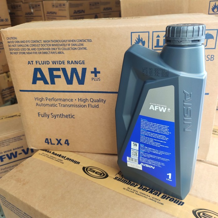 Oli Aisin AFW+ ATF MULTI Auto matic Transmisi FULLY SYNTHETIC isi 1 ltr ASLI