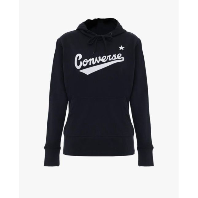 Hoodie Converse Black Logo Nova Women's