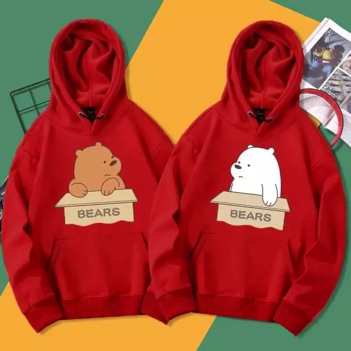 MYSTIQUE.ID-HOODIE COUPLE ICE BEAR&amp;BEAR  LUCU DAN AESTHETIC