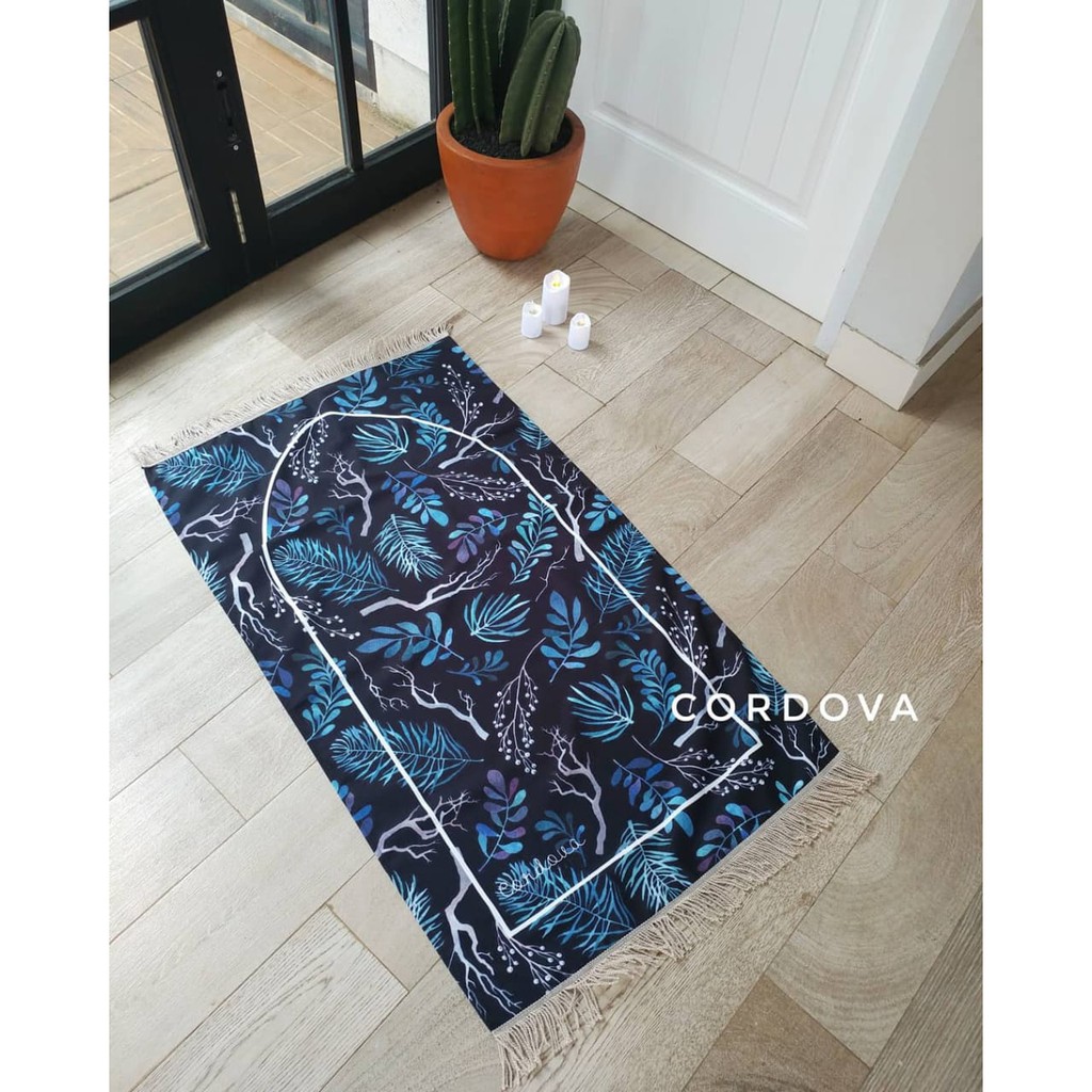 Sajadah Cordova Dewasa "Black Green" 102x62