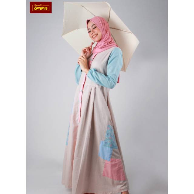 Size Xxl Abaya Colour Blok Dannis Shopee Indonesia