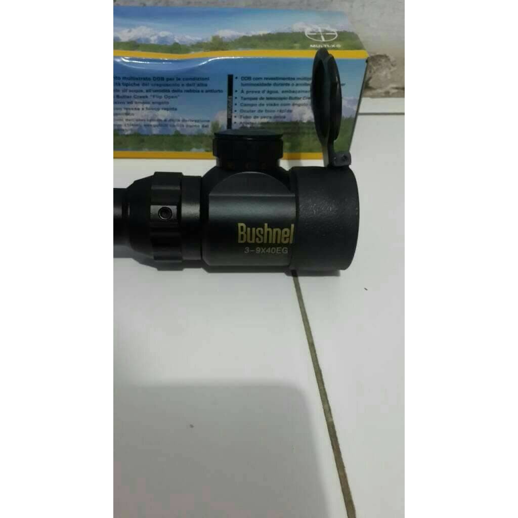 Bisa COD TELESKOP/TEROPONG BUSHNELL 3-9x40 TUTUP FLIP