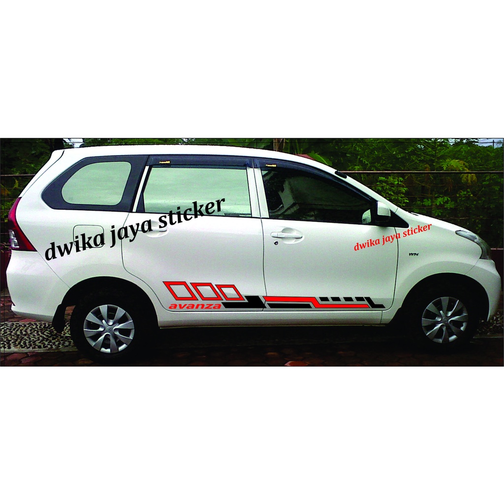 Stiker mobil avanza honda jazz stiker lis terbaru