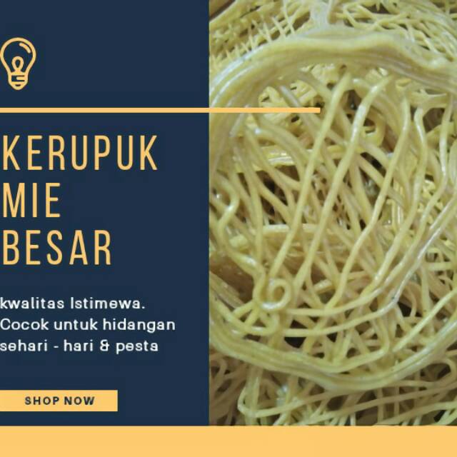 

Kerupuk Mie Kuning Mentah