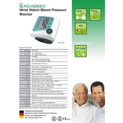 Tensimeter Digital polygreen (Tensi pergelangan KP-6241)