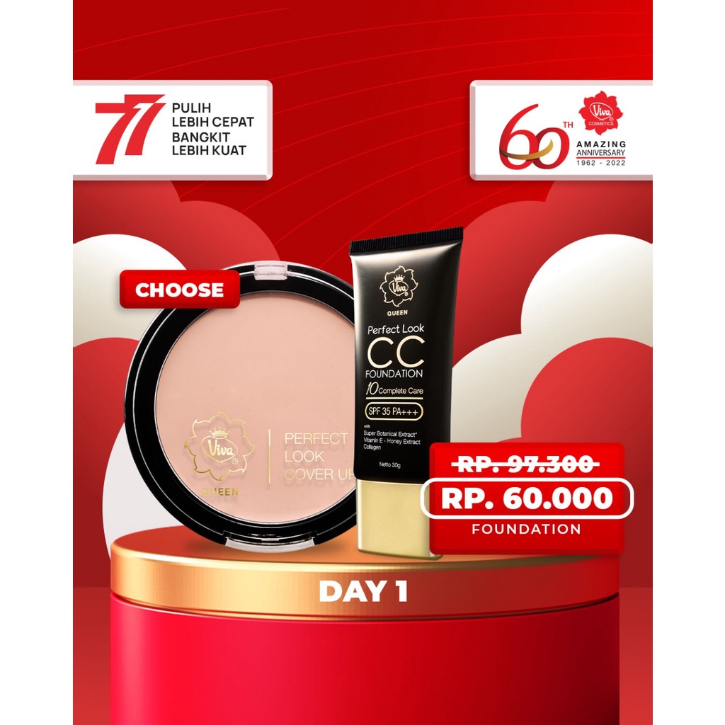 Paket 1 CC Foundation 1 Perfect Cover Up