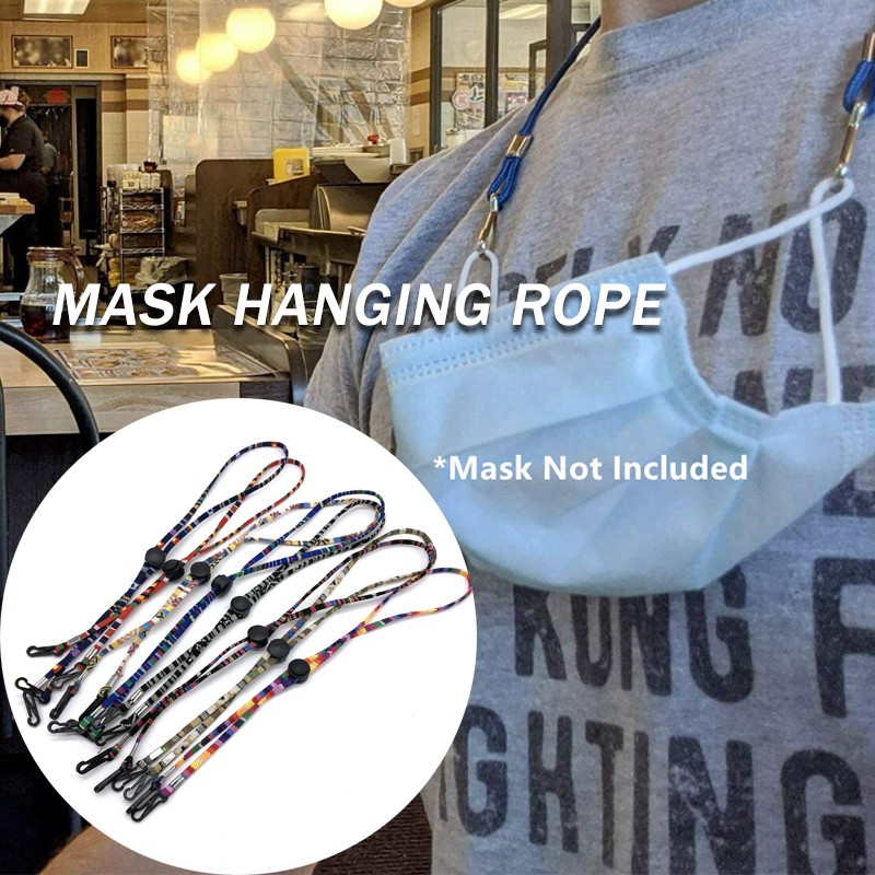 Ready Stock Mask Lanyard Mask Holder Cord Holders Chain Hold Straps Adjustable Rope Face Mask Necklace Double Buckle