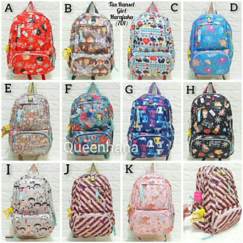 Tas Ransel Harajuku Tas Ransel Anak Sekolah import Tas Girl Cewe