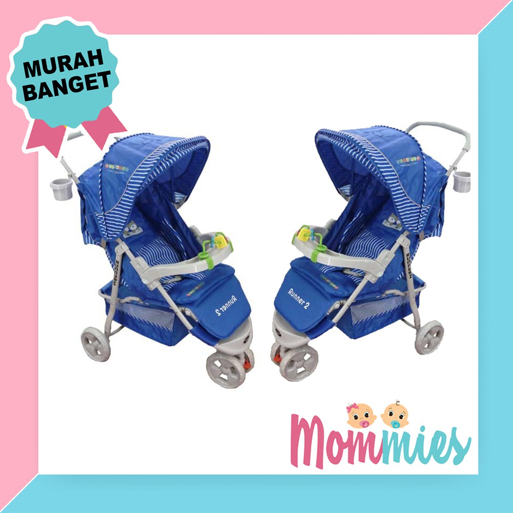 Stroller Kerata Dorong Baby CREATIVE BABY 328 RUNNER-2