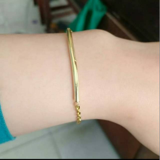 Gelang Bambu 5 Gram Emas Lm London 24k Kadar 99 9 Shopee Indonesia