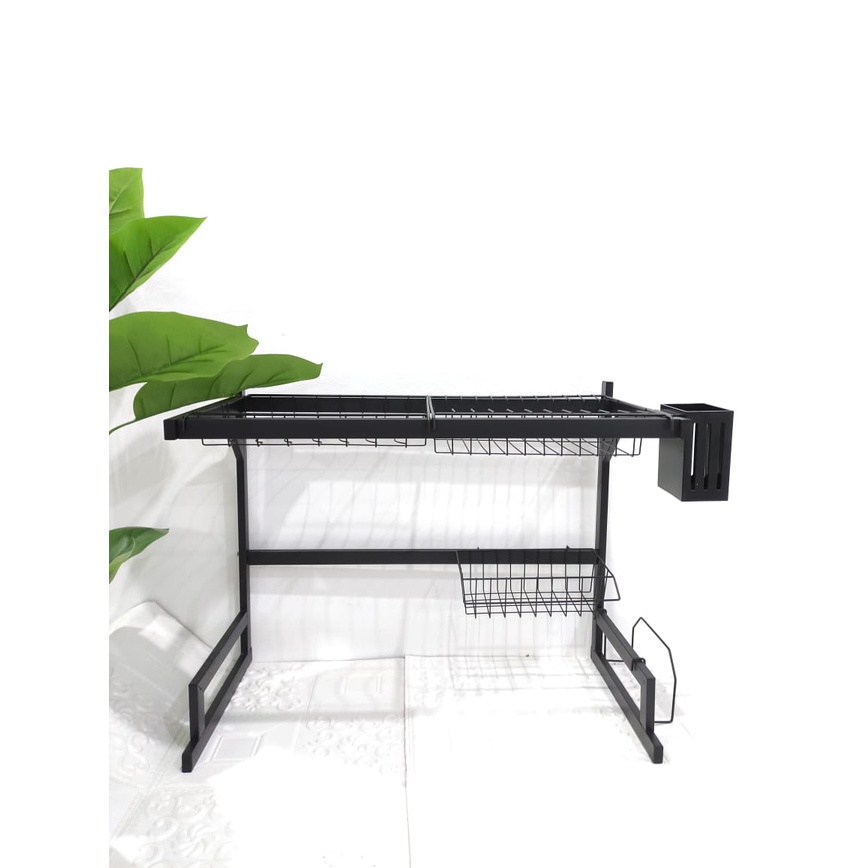 Rak Dapur Stainless Hitam Rak Wastafel Rak Piring Dan Peralatan Dapur Kokoh Kuat / RAK DAPUR RAK MULTIFUNGSI RAK SERBAGUNA 3365