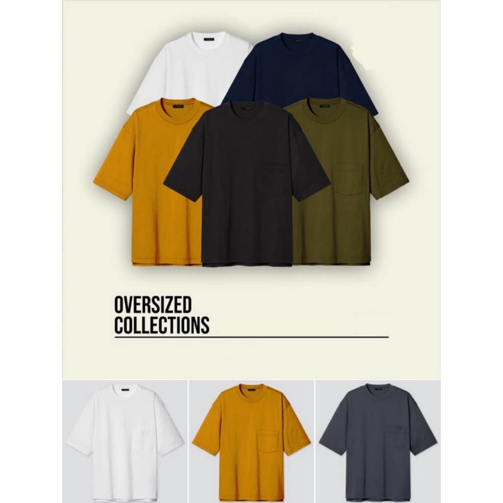 KAOS POLOS OVERSIZE POCKET / KAOS POLOS OVERSIZE WANITA &amp; PRIA / TSHIRT OVERSIZED / TSHIRT OVERSIZE / KAOS OVERSIZED / KAOS POLOS OVERSIZE SAKU