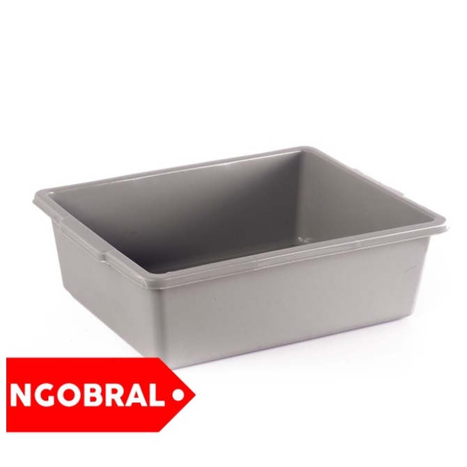 GOJEK / GRAB - Bak Hidroponik / Bak Pasir Kucing / Bak Segi Hidroponik/Baskom Bak Segi Plastik 40 cm