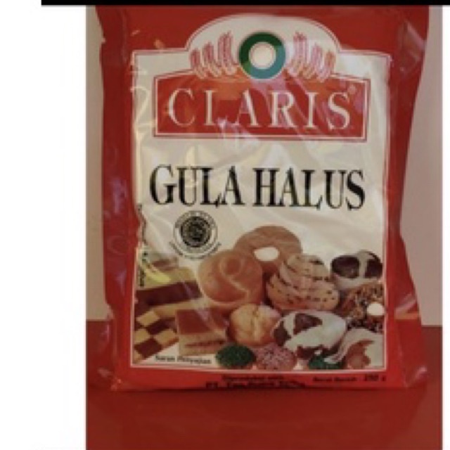 

claris gula halus dan gula donut kemasan 250gr