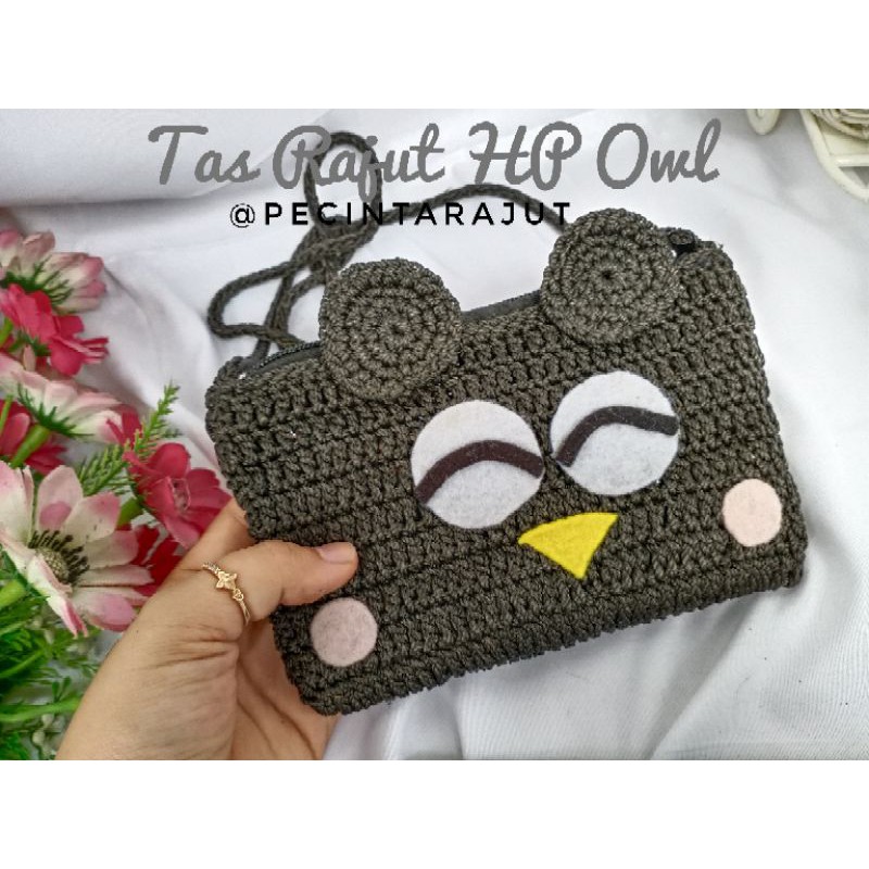 TAS RAJUT HP SELEMPANG TAS LUCU