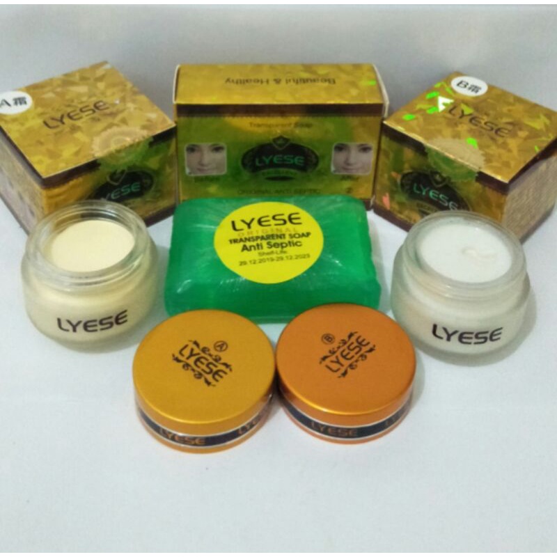 PAKET LYESE 3IN1 // CREAM LYESE + SABUN LYESE WHAITENING