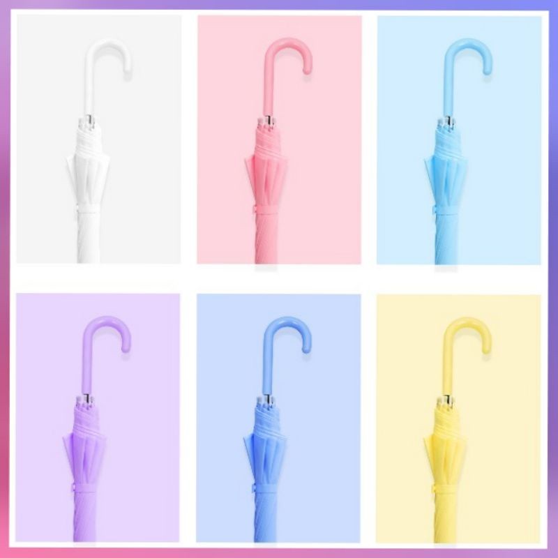 PAYUNG TRANSPARAN STYLE KOREA JEPANG POLOS / PAYUNG WARNA WARNI / PAYUNG LIPAT BENING CANTIK / PAYUNG RAINBOW / UMBRELLA FASHIONABLE CANDY