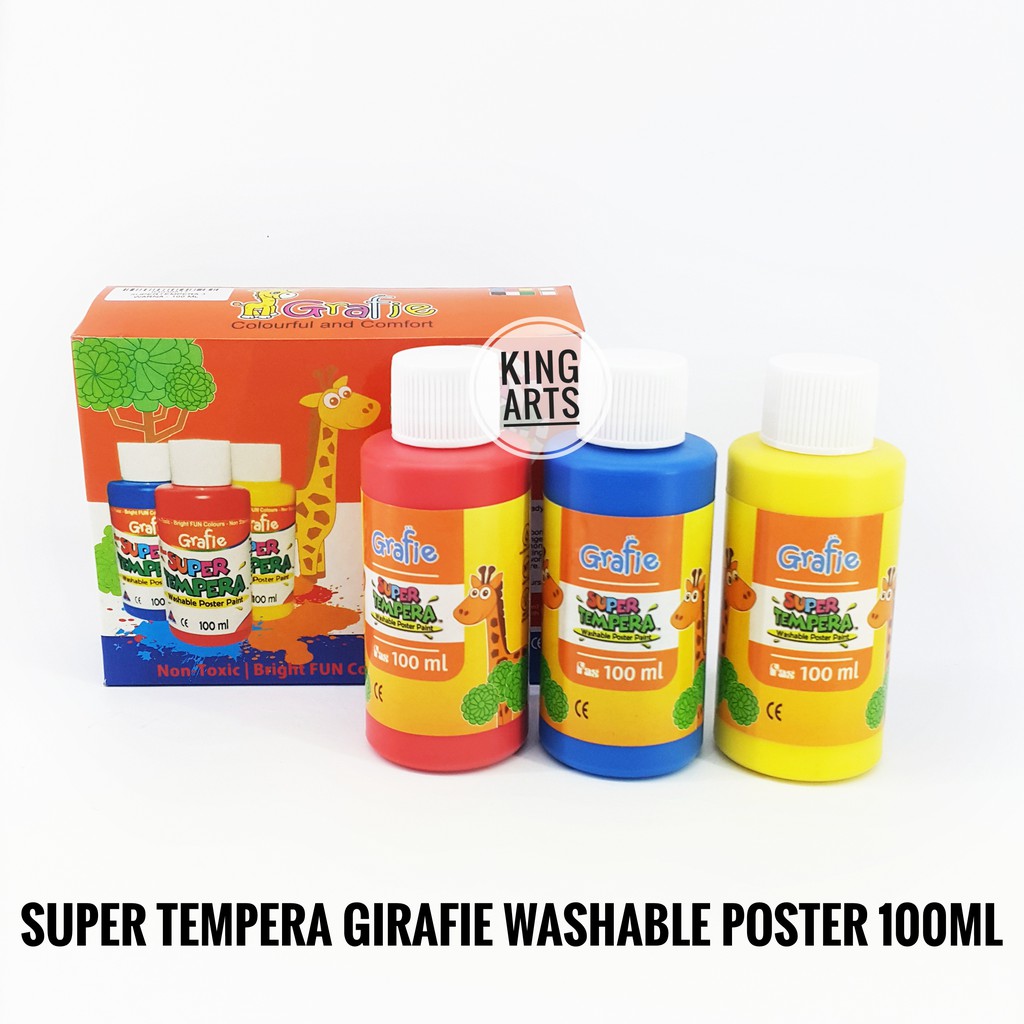 

Super Tempera Washable Poster Paint 3x100ml