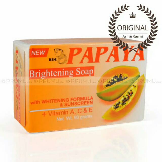 (100% Asli-GARANSI UANG KEMBALI )Sabun RDL Papaya Philipine 135gr PT RDL Distribusi Indonesia