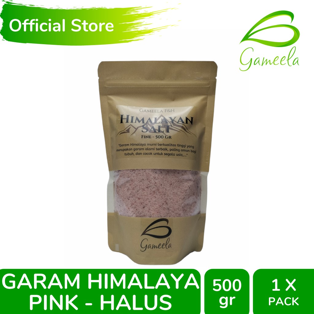 

Gameela Himalayan Pink Salt Super Fine 500 Gr Garam Gunung Himalaya Tekstur Sangat Halus Resep Ayurveda Diet JSR Ancient Ayurvedic Ingredient Natural Mountain Produce Halal Sehat Alami Pegunungan India Pakistan Produk Original Anti Hipertensi Kaya Mineral