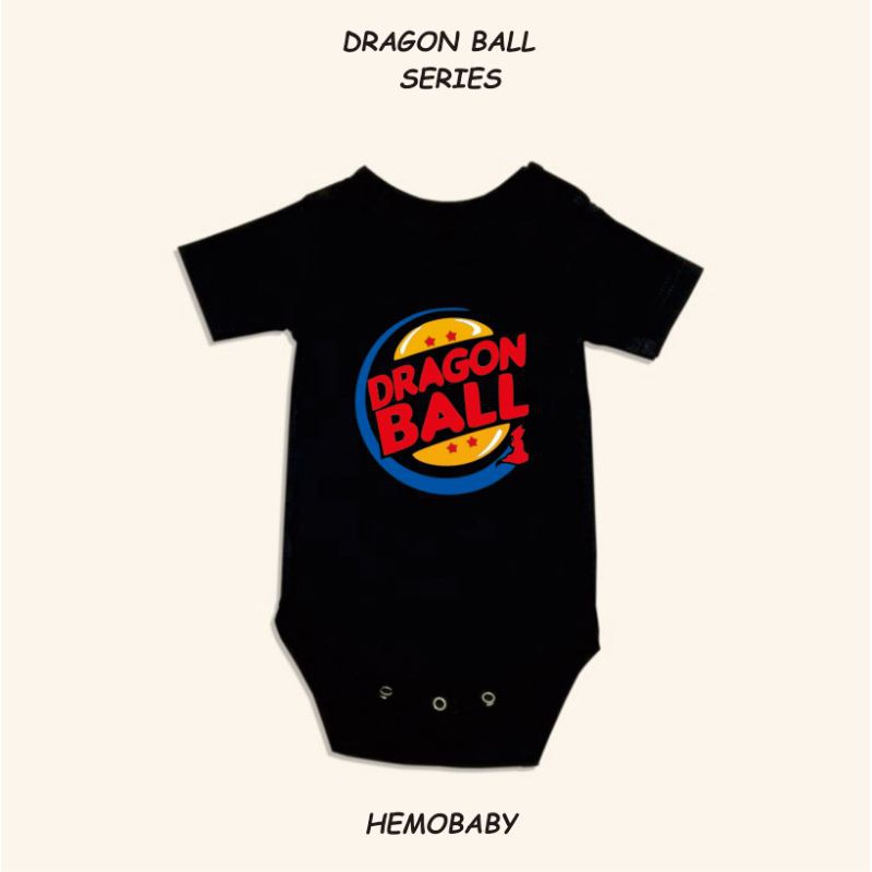 Jumper Anak Bayi / Romper  Motif Kartun Dragon Ball Usia 0 sd 6 Bulan