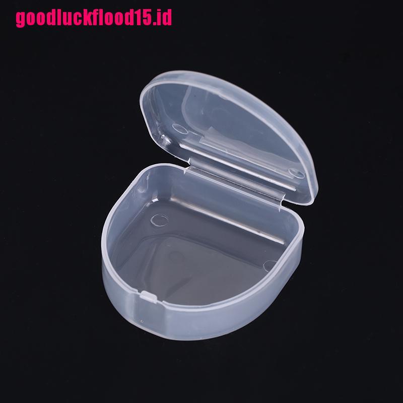 {LUCKID}1pc dental box denture teeth storage case mouth guard container 6.4x6.5x2.5cm