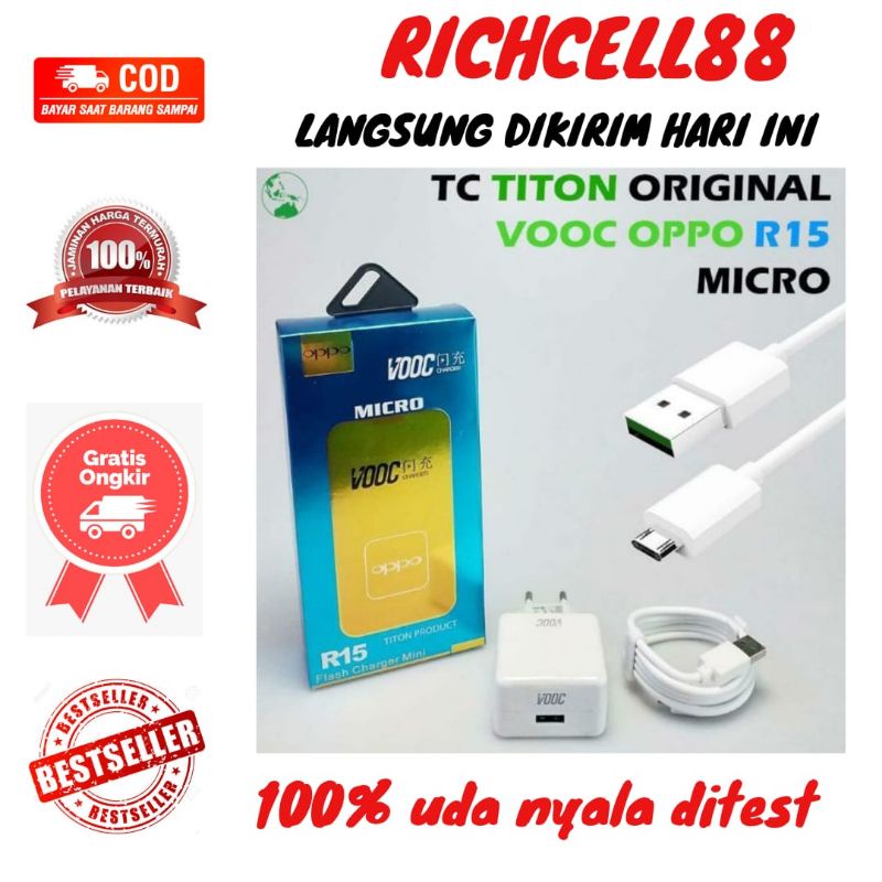 Travel Charger Oppo Vooc R15 Micro