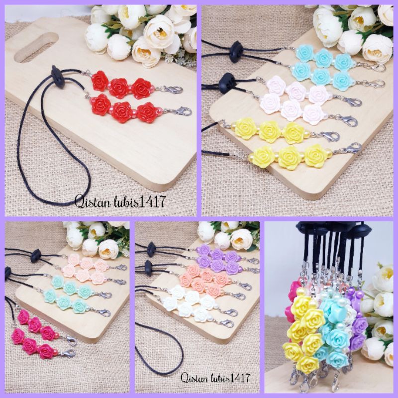 Strap masker 2in1 mawar beli 10 free 2