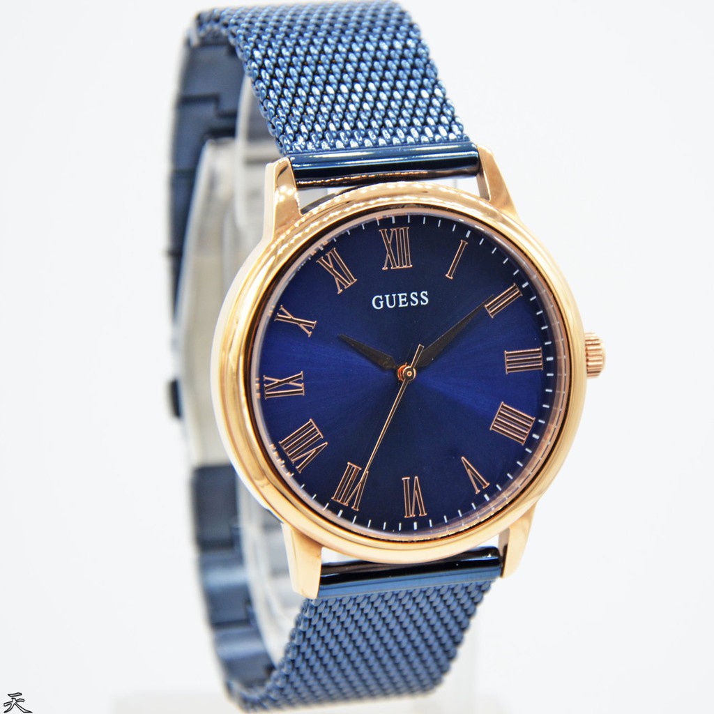 GUESS W0280G6 Wafer - Jam Tangan Pria - Biru