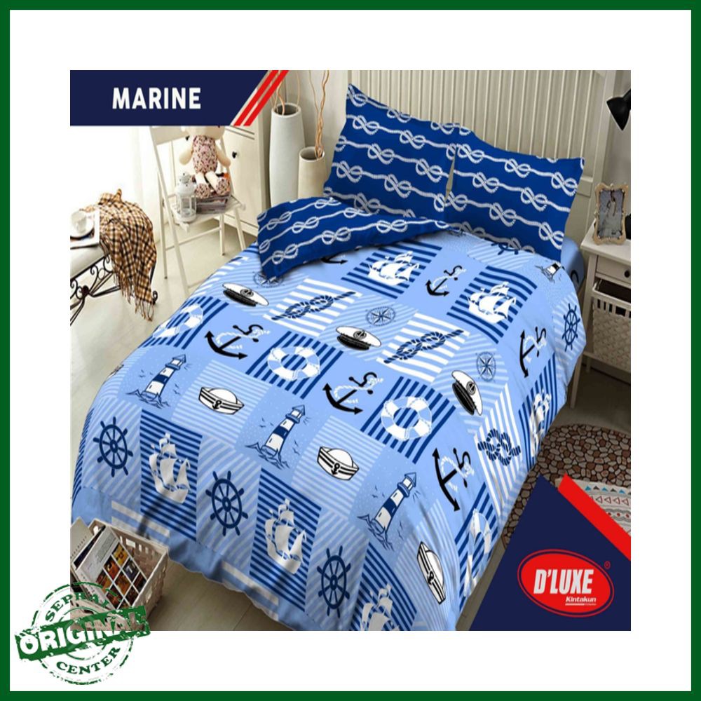 SPREI KINTAKUN DLUXE KING 180 X 200 MARINE / SEPRAI / SEPREI D'LUXE