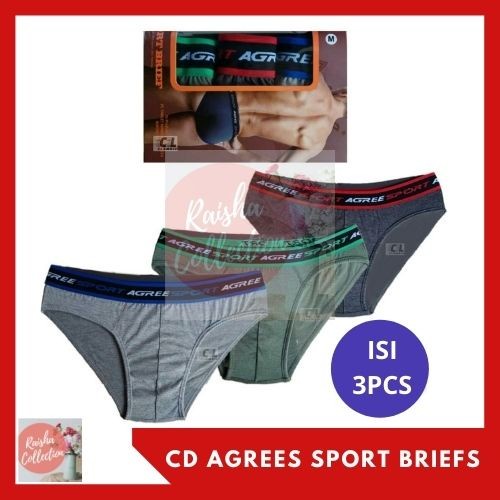 RC Isi 3 Pcs Celana Dalam Pria Agree Sport  Celana Dalam Pria Dewasa