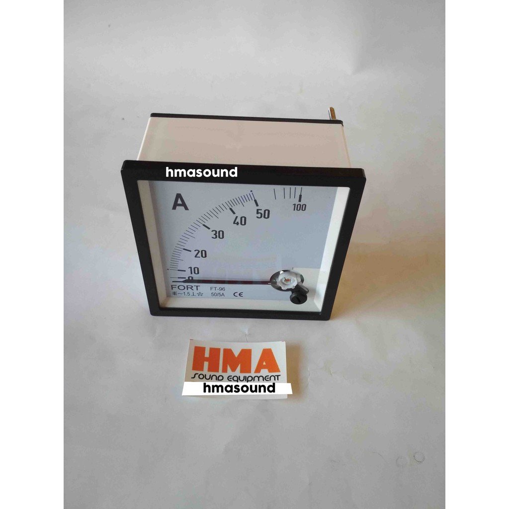 Amper Meter Ampere Meter Amp Meter via CT 50A 50A/5 Analog Fort