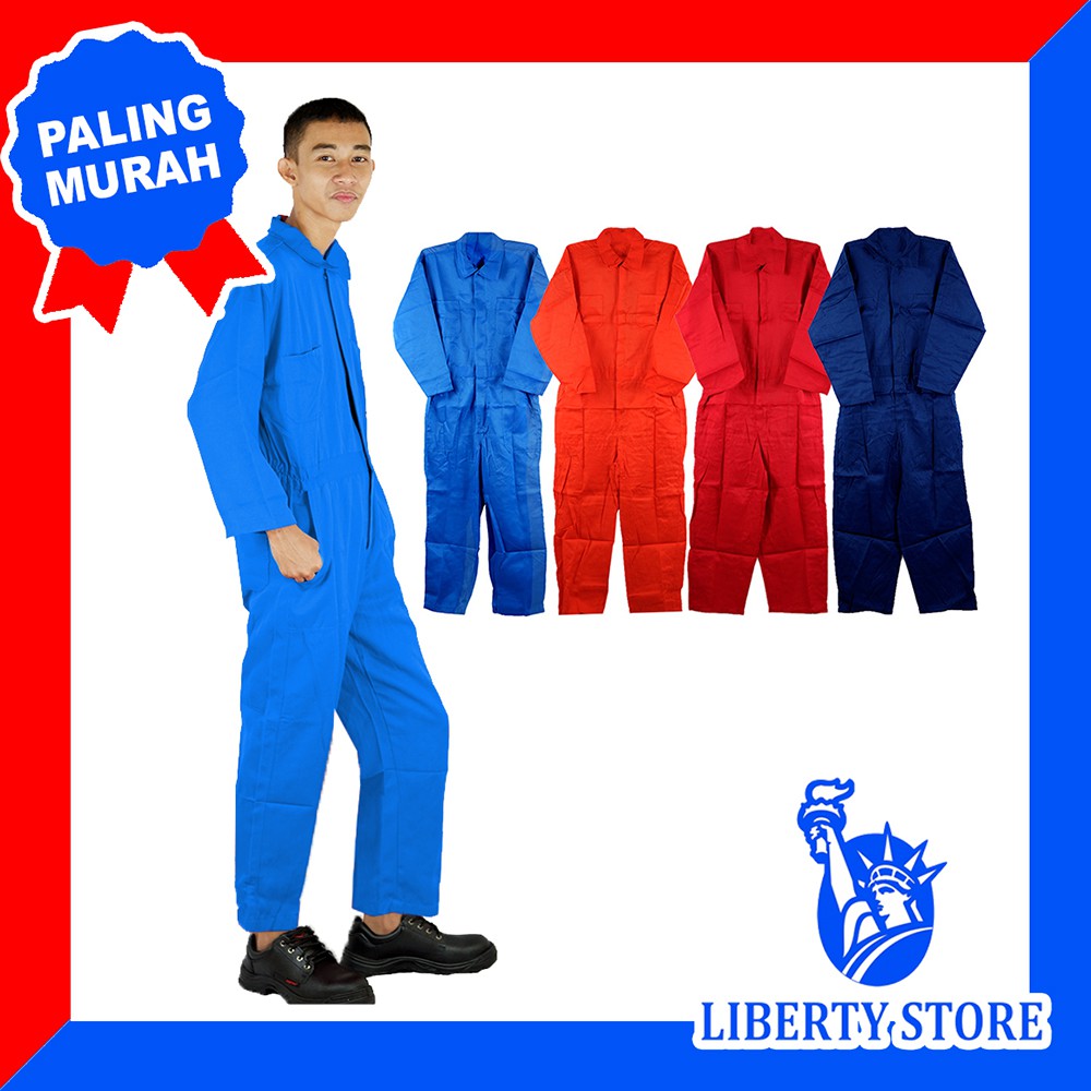 Werpak Safety Coverall Baju Kerja Proyek POLOS