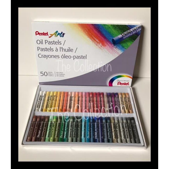 

READY STOK ATK0317PT ISI 50 PENTEL PHN 50 OIL PASTEL ART 49 WARNA CRAYONES ART PERALATAN MELUKIS