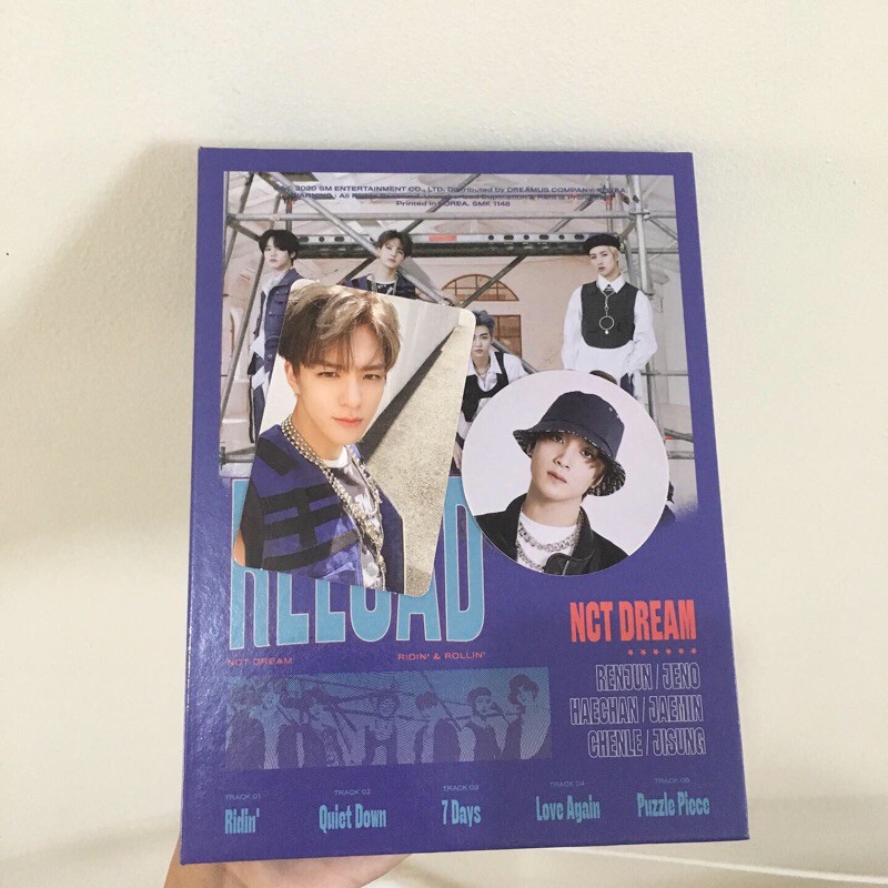 NCT Dream reload album rollin ver : jeno photocard haechan circle card jaemin poster