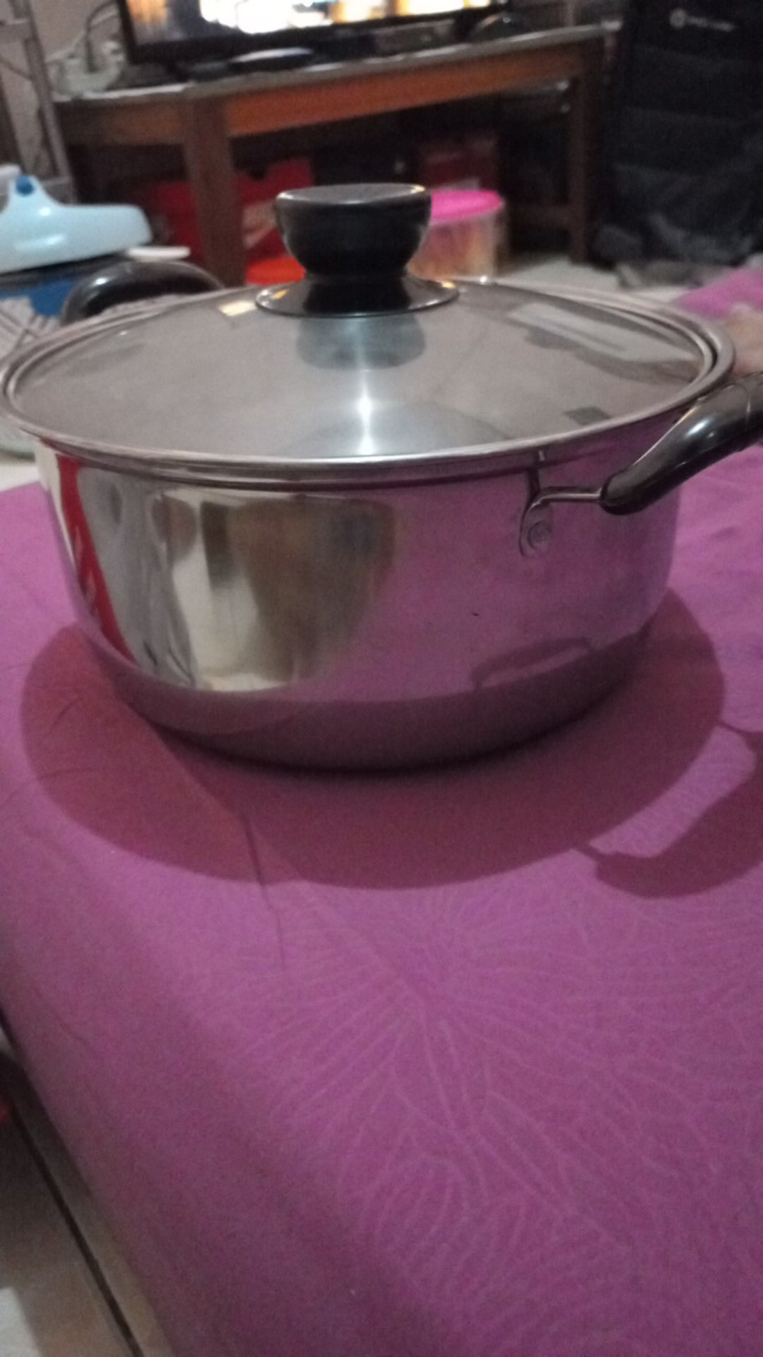 Panci Sup Sop Stainless 20cm 22cm 24cm 26cm Merek Subron Soup Pot Panci Kuah Tutup Kaca