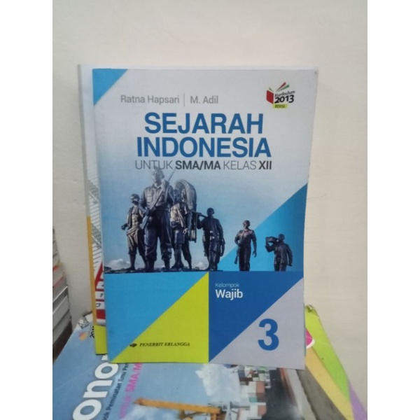buku sejarah Indonesia kelas 12 SMA Erlangga