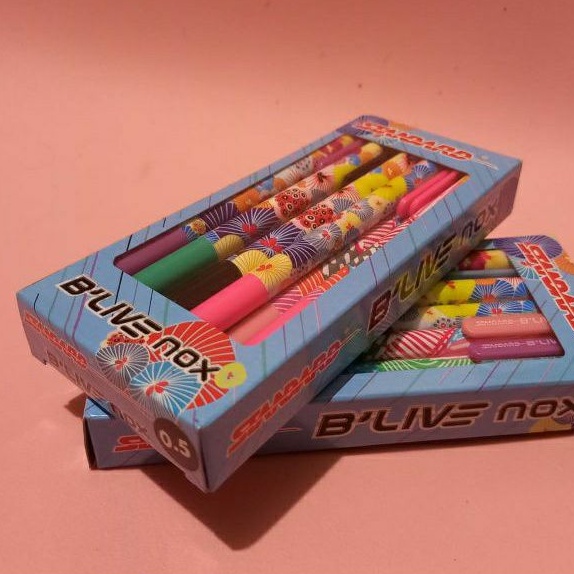 Standard Pen Pulpen B'Live box 0.5 Isi 12 Blue Box 0,5 Bolpen Ballpoint Standard 1 Pack