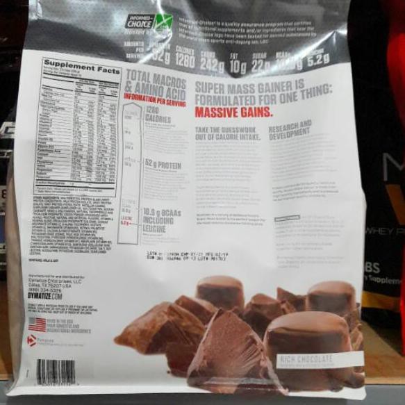 Special Price* Suplemen Fitnes Dymatize Supermass Susu Gainer Ecer / Eceran Murah Di Surabaya aK3 .