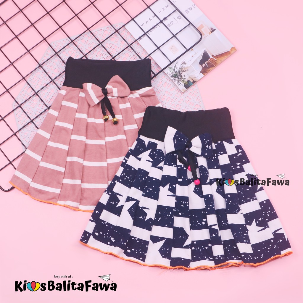 Rok Pita Bianca uk. 2-3 Tahun / Rok Bawahan Pendek Motif Anak Perempuan Cewek Murah Skirt Grosir