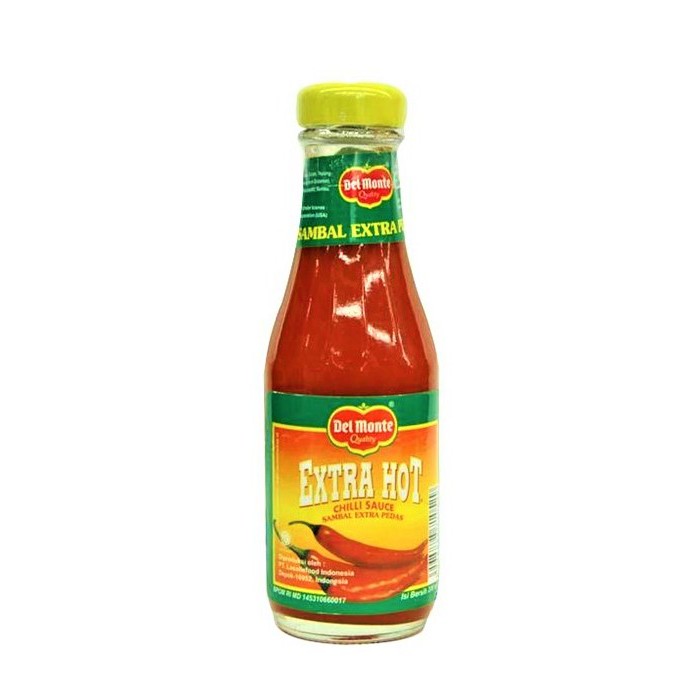 

SAUS SAMBAL DEL MONTE EXTRA HOT 200 ML BOTOL CHILLI EKSTRA PEDAS