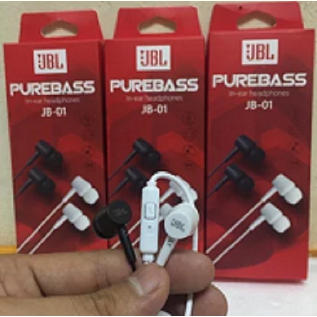 Earphone Headset JBL Purebass JB 01 / 02 / 03/ 05 / 06 Handsfree Headphone Hp