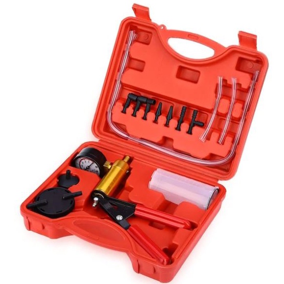 FDIT Vacuum Pistol Brake Bleeder Kit Bleeding Rem ABS Mobil - WLXY - Orange