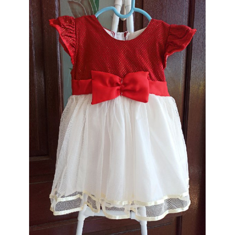 BAJU PESTA / GAUN ANAK USIA 1TH HANDMADE JAHIT SENDIRI