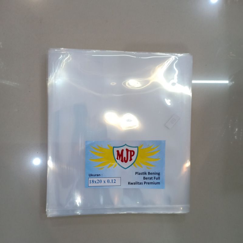 Plastik PP Bening MJP Tebal 0.12 Uk. 18x20 18x25 18x30 18x35