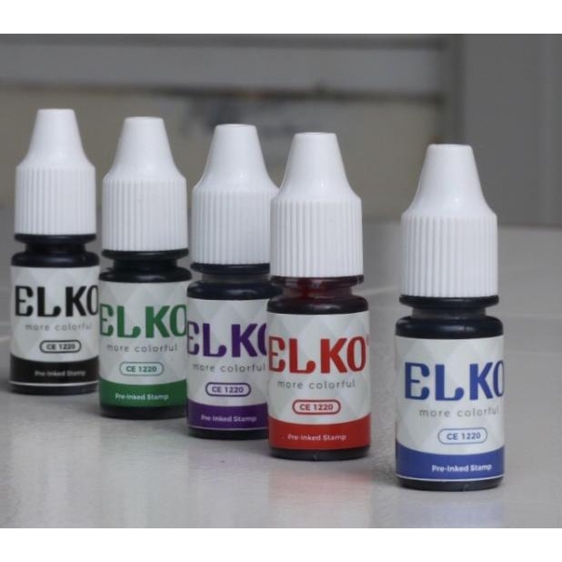

♬ Tinta Stempel Flash Waterproof ELKO Hitam 7 ML Untuk Kertas ✧