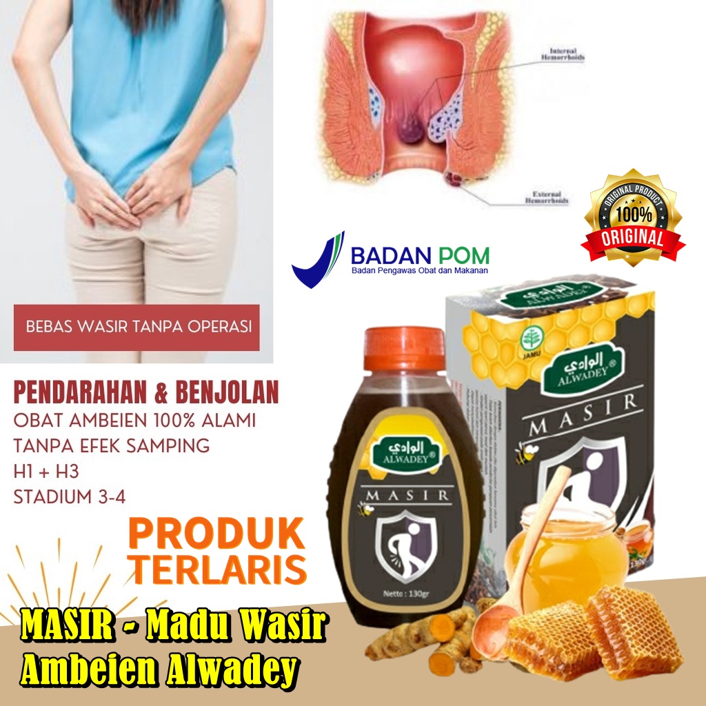 

TERLARIS Masir madu obat herbal ambeyen dan wasir paling ampuh ALWADEY MADU UNTUK WASIR BPOM