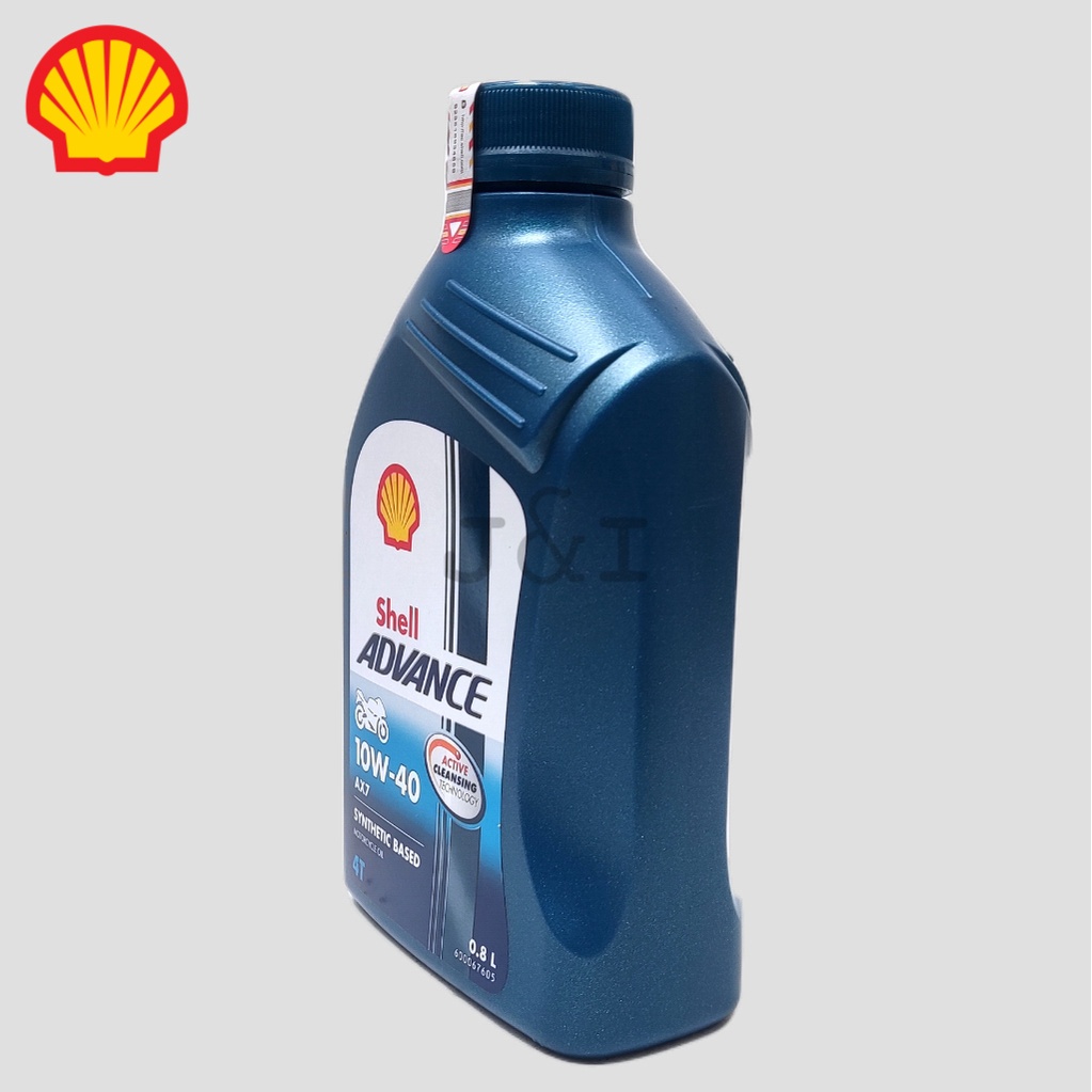 Oli Shell Advance AX7 10W-40 API SN JASO MA2 0.8 Liter