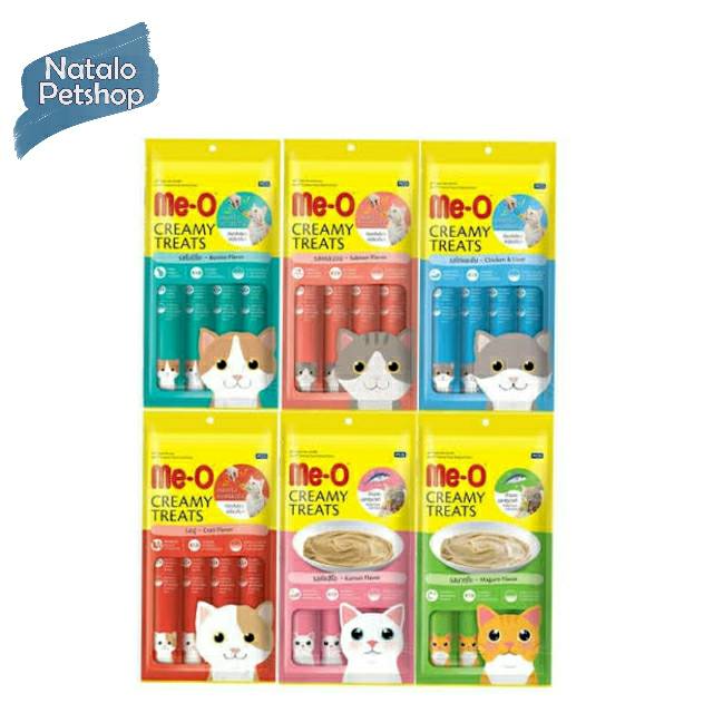 Me-O Creamy Treats 15Gr x 4 / Snack/Jajanan Kucing Meo